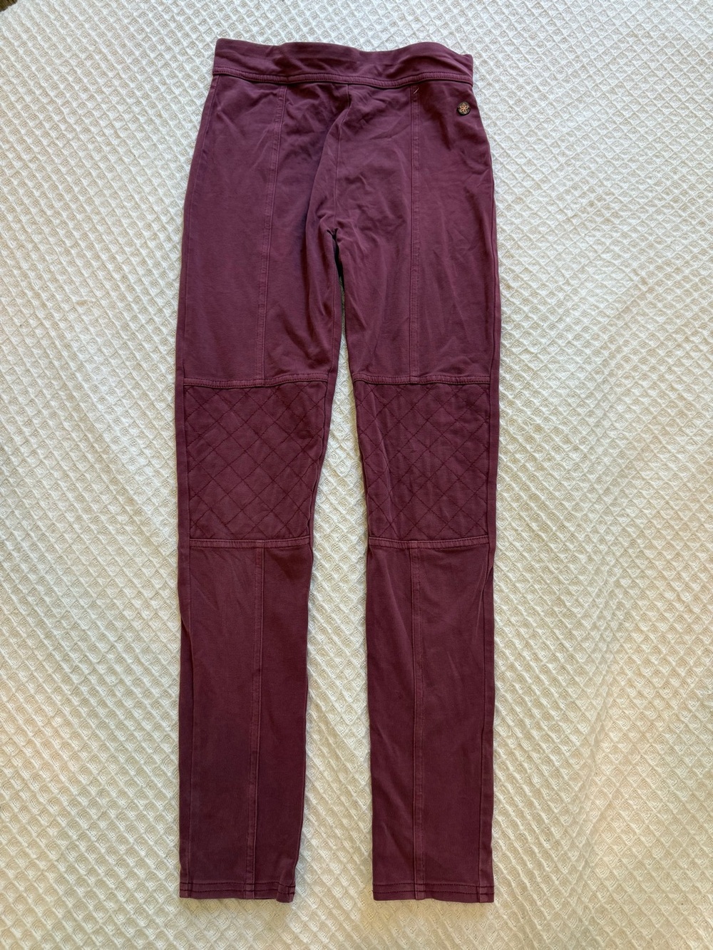 Matilda Jane Quilted Knee Burgundy Leggings